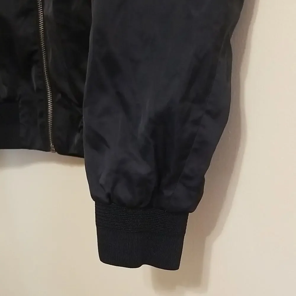 Jack & Jones Essential Bomber Jacket Monochrome Marble Coat Outerwear Medium